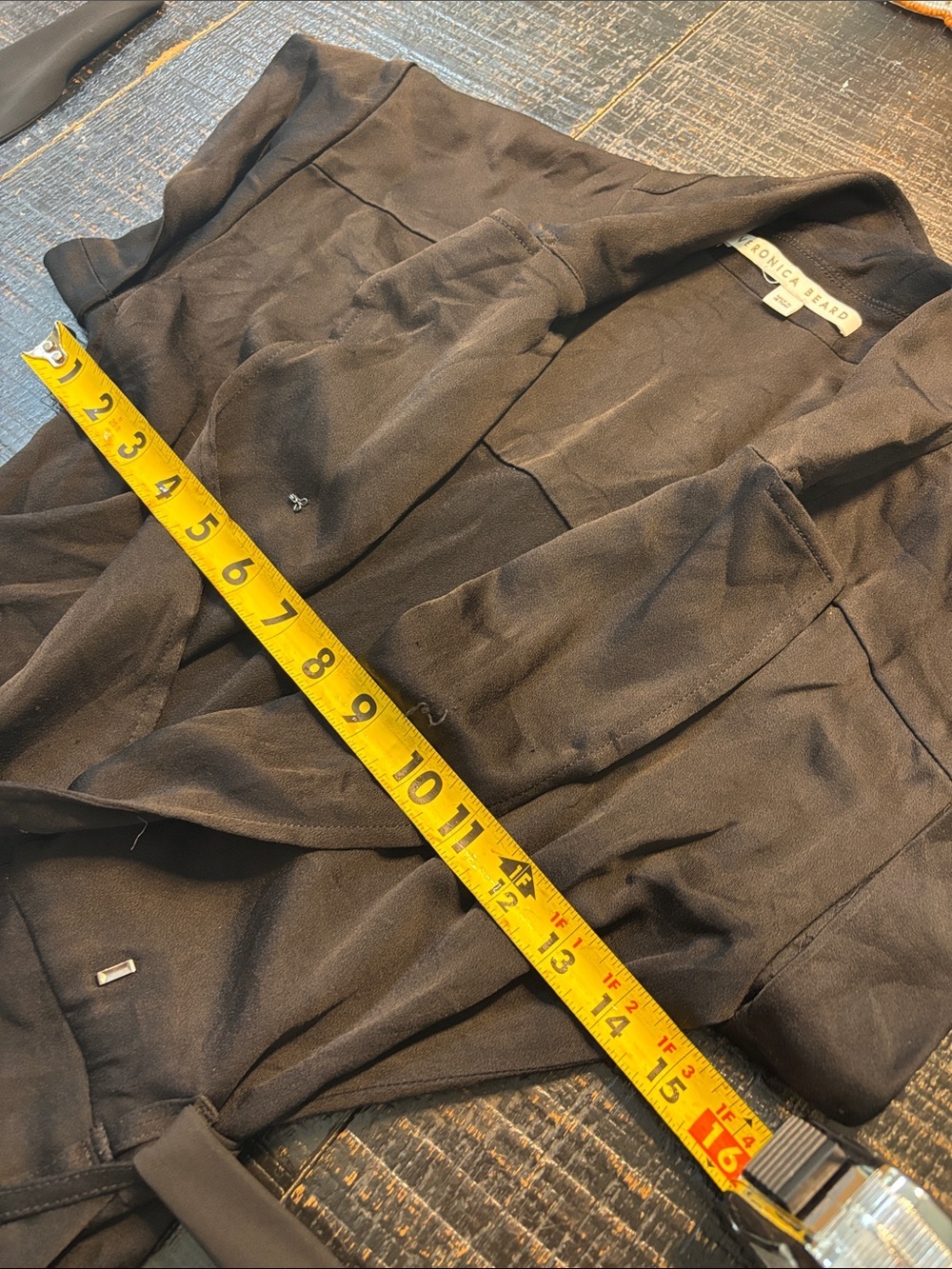 Veronica Beard Ophelia Black Belted Jumpsuit size small - Picture 15 of 15